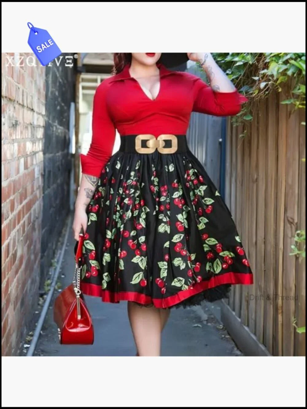 Wide Elastic Stretchy Belt with Gold Buckle for Dresses 3 inch